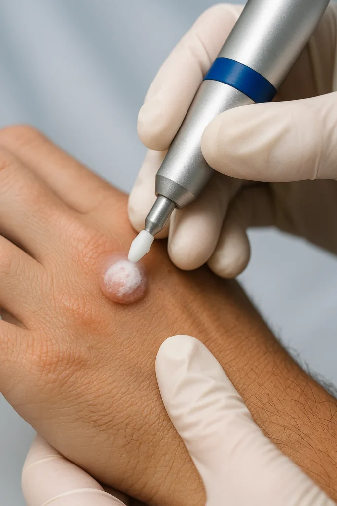 example of wart removal North Kensington using cryopen