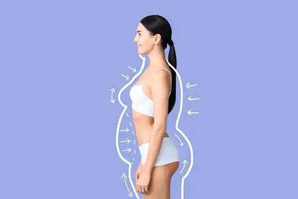 image of woman experiencing fat reduction treatment North Kensington