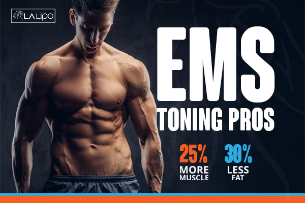 Image of man with sculpted stomach showing the fat loss and muscle gain of LA-EMS Body Sculpting Treatment North Kensington